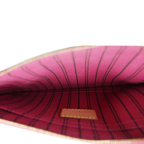 Louis Vuitton  Neverfull Monogram Canvas Pochette Wristlet Brown - Picture 11 of 13